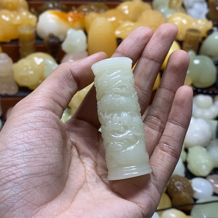 完全开放青蟠龙柱
