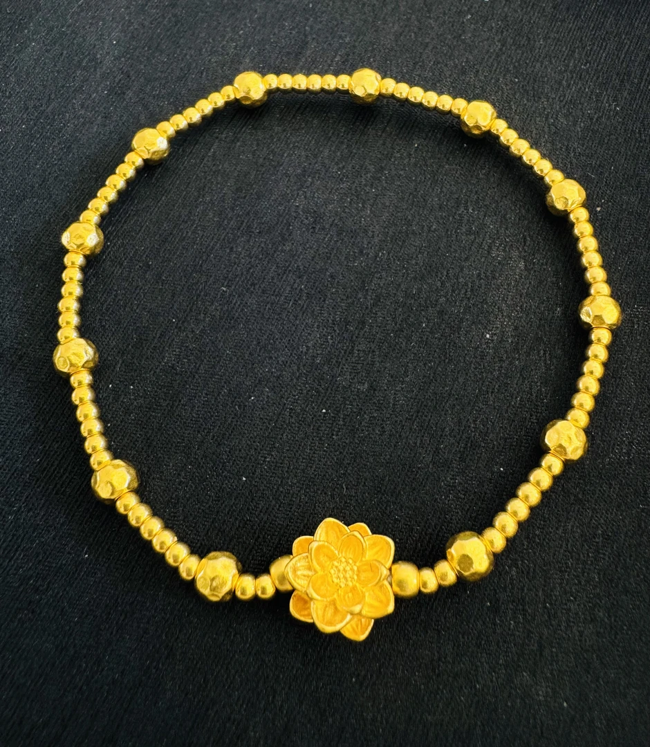 足金蹦迪莲花时尚爆款ZB30132