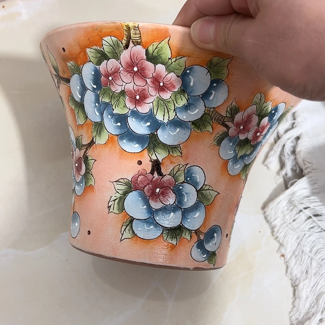 景德镇炫彩手绘口19高14.5