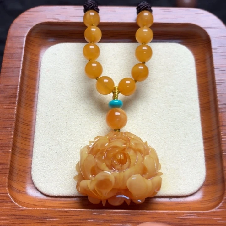蜜蜡未镶嵌颈饰项链