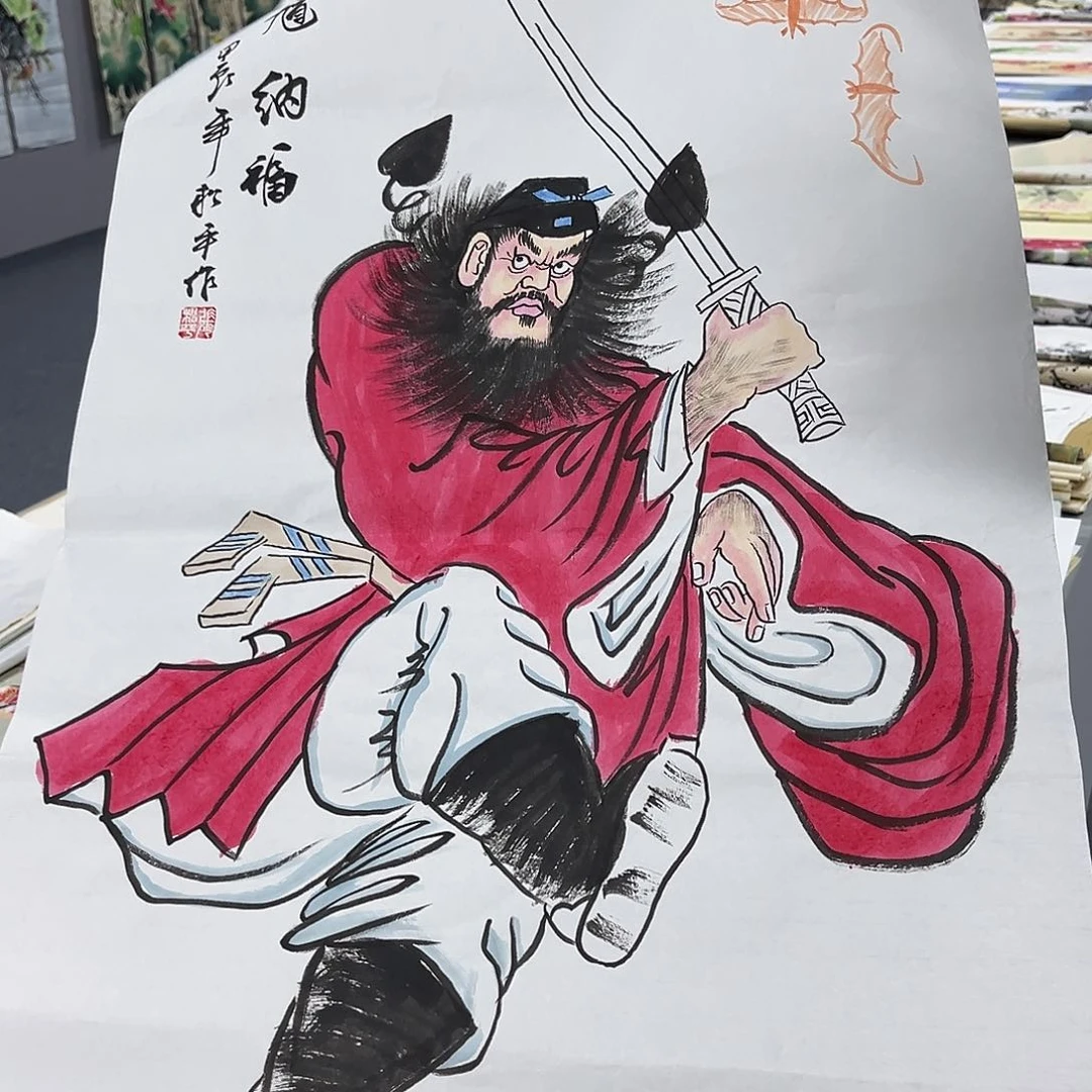 国画国画老师手绘作品