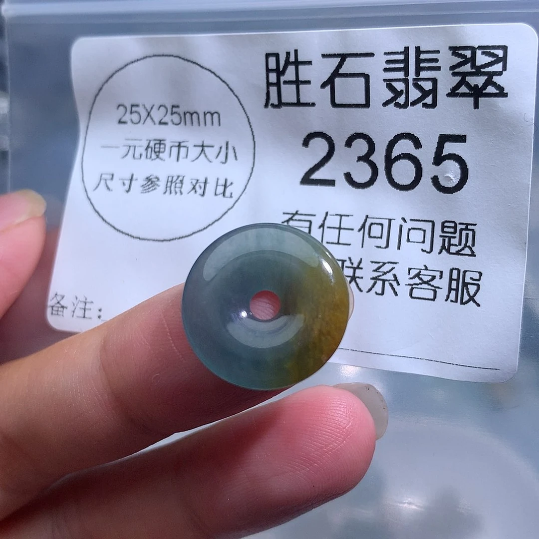 翡翠未镶嵌颈饰2365。