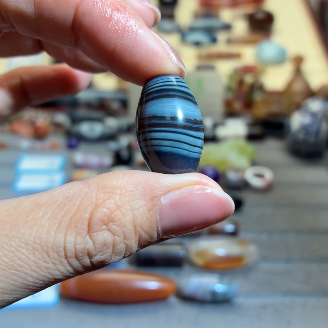 冷***静玛瑙/玉髓合金颈饰