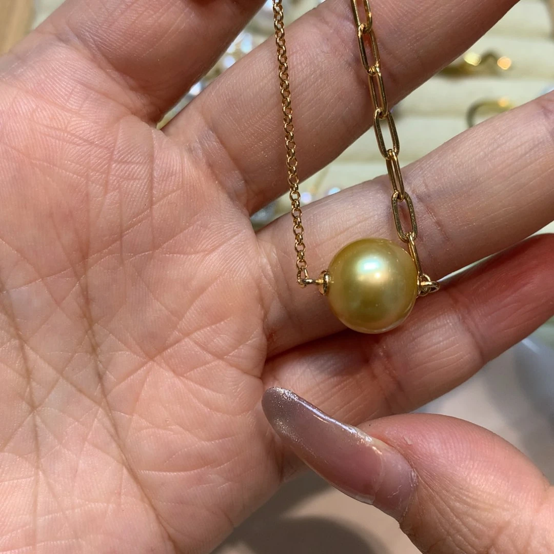 海水珍珠手链银S925镶嵌