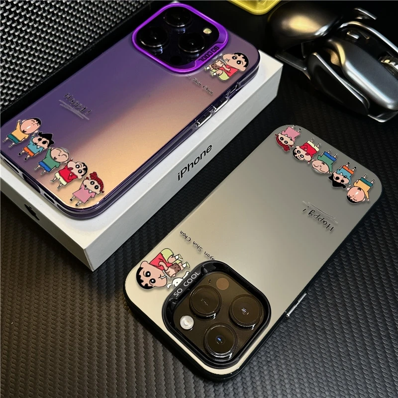 快乐小新适用苹果16promax手机壳iPhone15硅胶14保护套17新款卡通