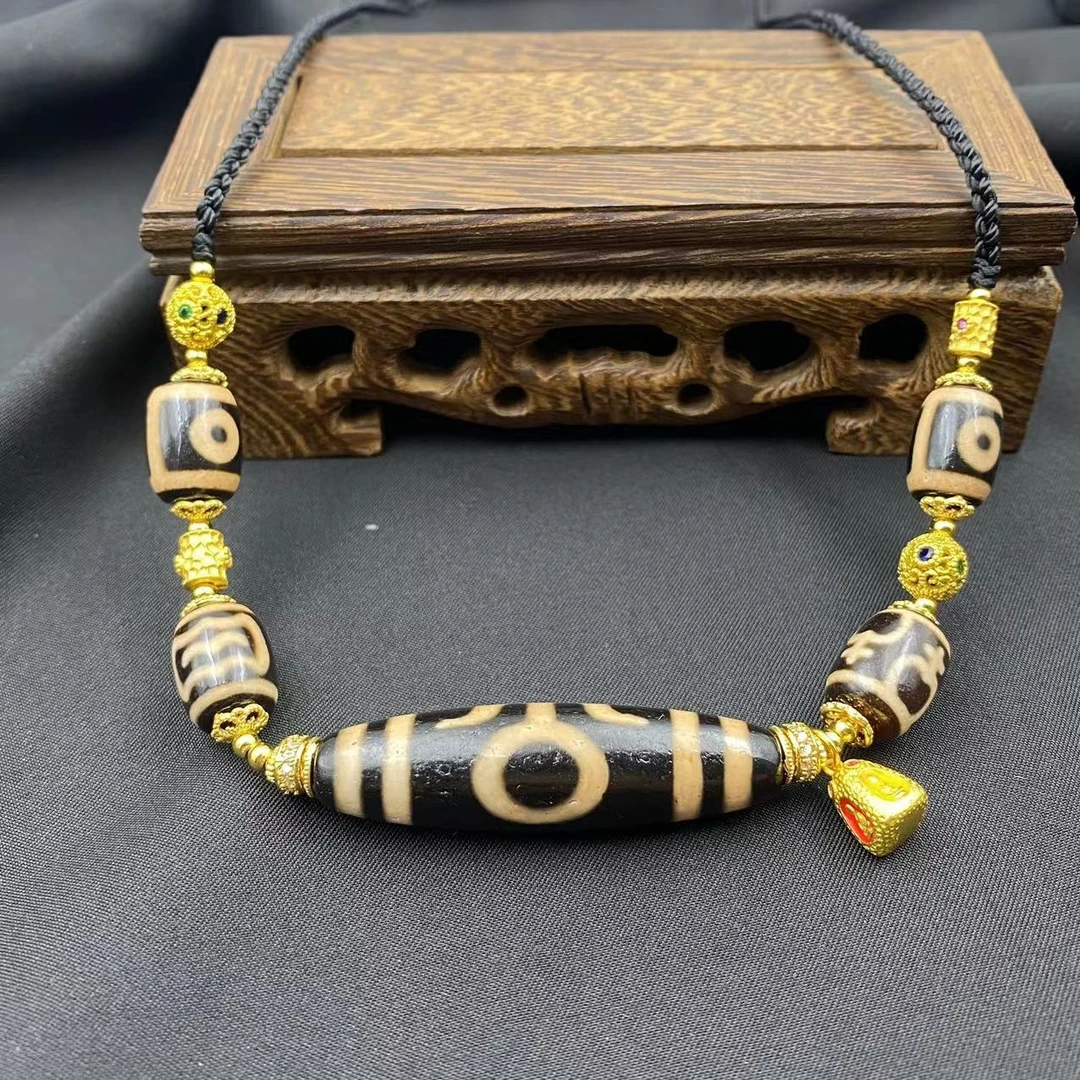 藏收级贵贵珠二Y大鹏鸟复古项链Y1354-赠包装合金