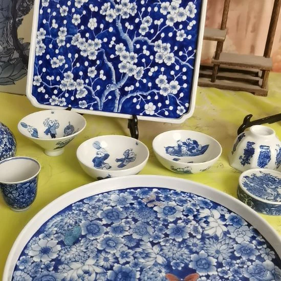 洞***）景德镇釉下彩手绘釉下彩