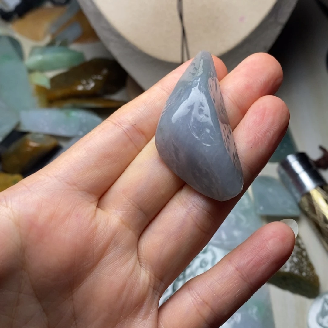 翡翠未镶嵌颈饰天然