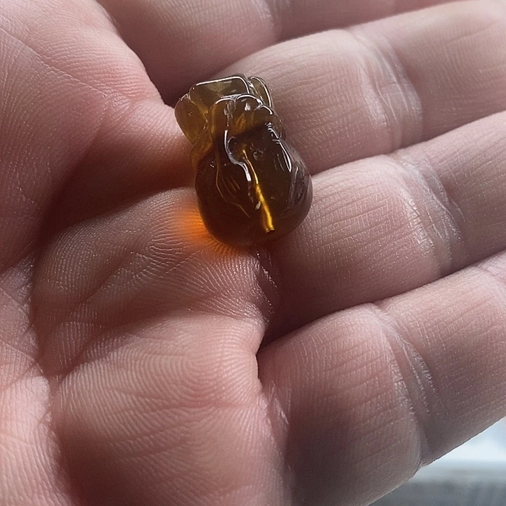琥珀珠宝奇石未镶嵌小袋子