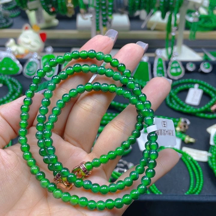 翡翠未镶嵌颈饰项链5