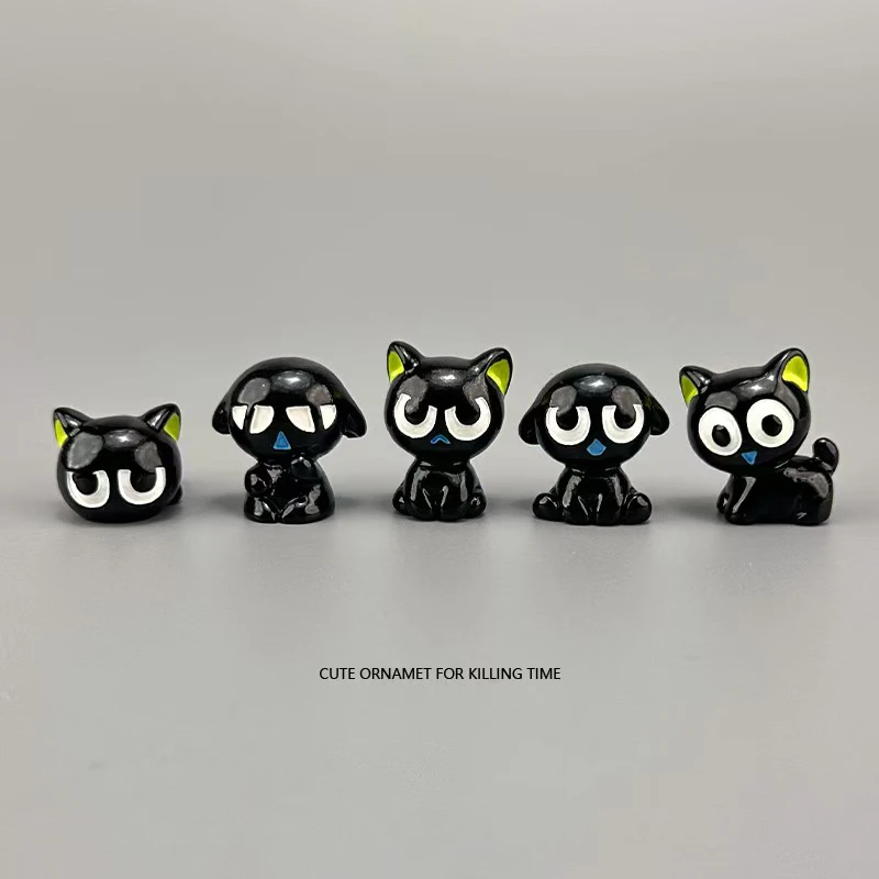 无聊,摆几只罗小黑治愈情绪解压桌面摆件工位公仔立体车载装饰品