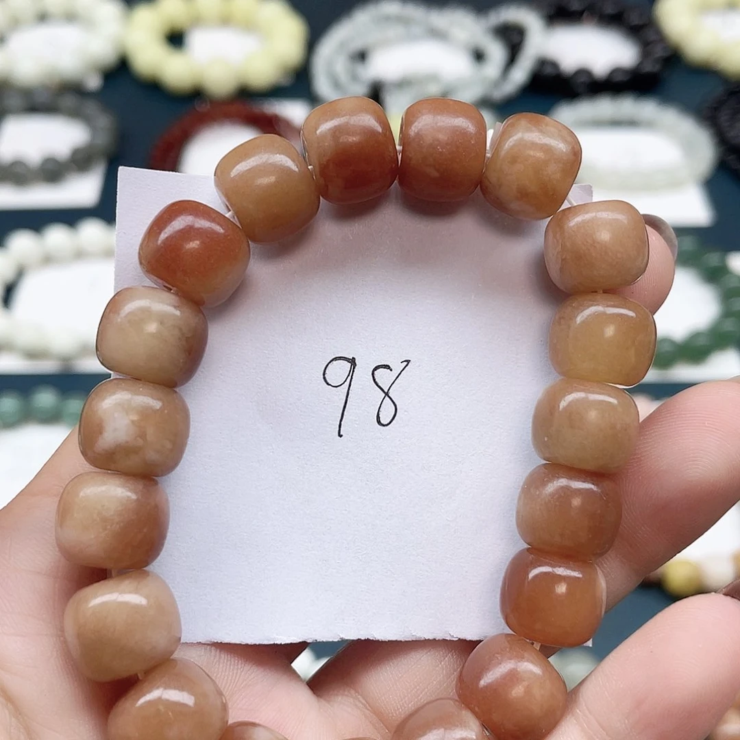 未镶嵌蛇纹石玉手链