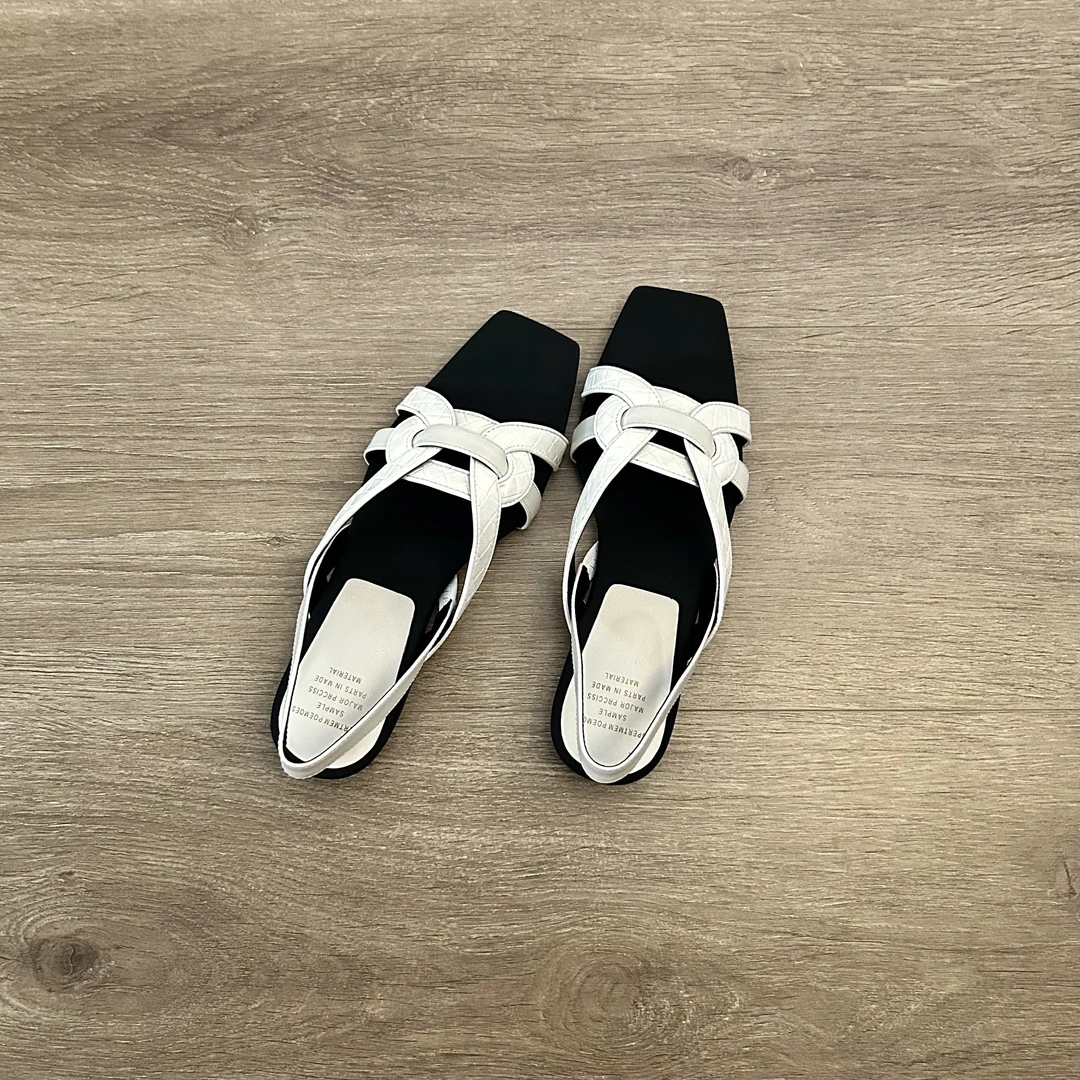 Dannyfrey设计感小众编织露趾时装轻奢夏天穿裙子专用鞋子