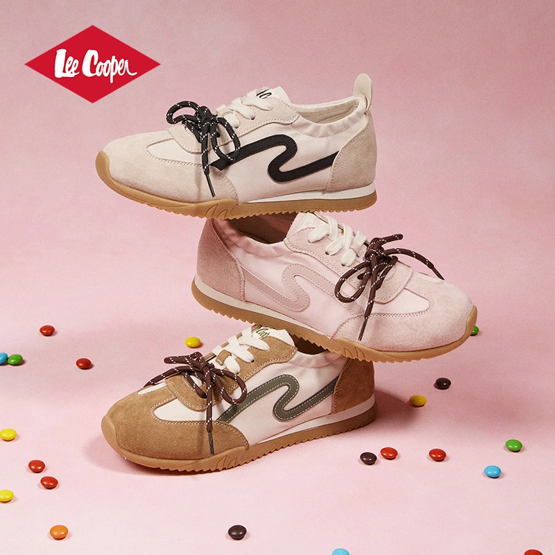 Lee Cooper2025春季新款板鞋女时尚百搭低帮耐穿好看德训鞋休闲鞋