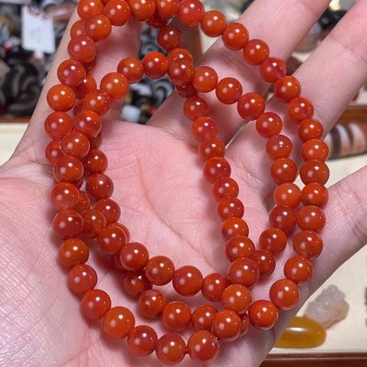 南红玛瑙未镶嵌颈饰96