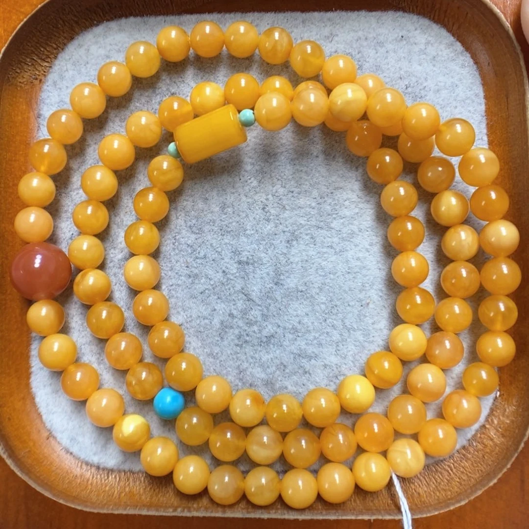 蜜蜡手串未镶嵌蜜蜡手串