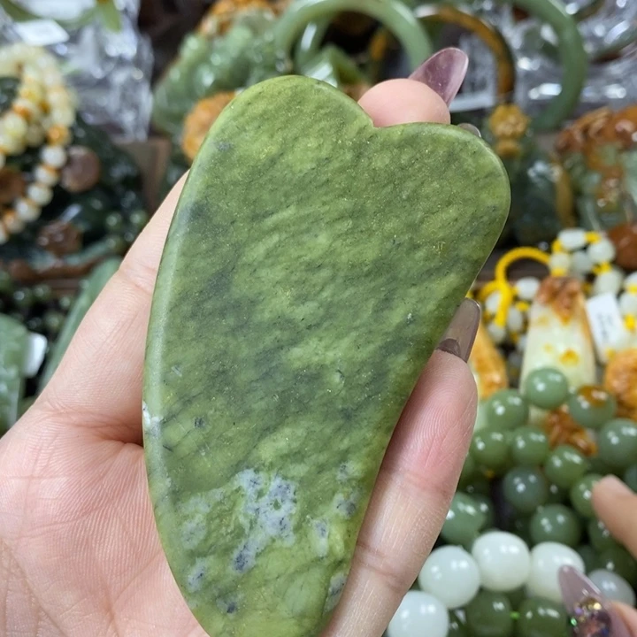 蛇纹石玉刮板板未镶嵌