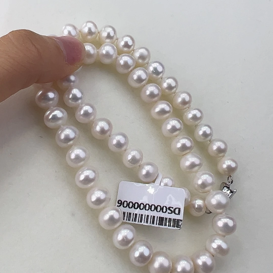 淡水珍珠颈饰未镶嵌➕8.9极光白