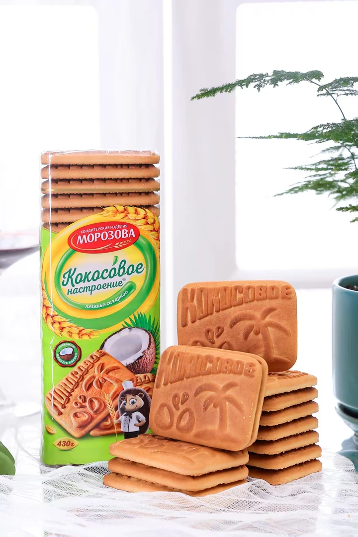 得闲俄罗斯进口莫洛小刺猬牌多口味饼干早餐饼干430g