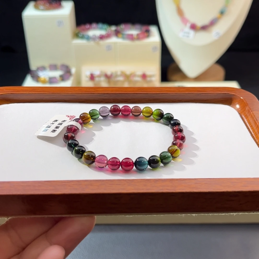 手串碧玺未镶嵌手串