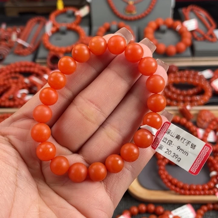 南红玛瑙未镶嵌手链保山南红单圈