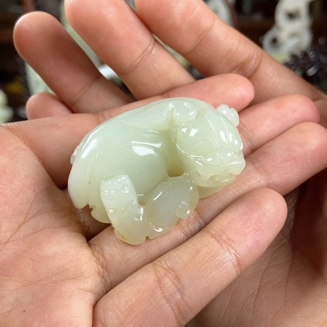 和田玉挂件未镶嵌不*