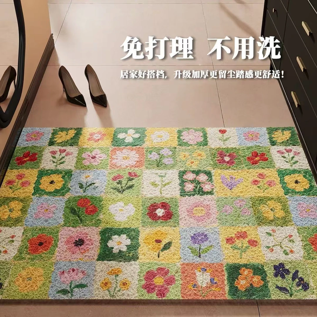 入户门丝圈地垫防滑耐磨耐蹭可裁剪免洗家用玄关脚垫