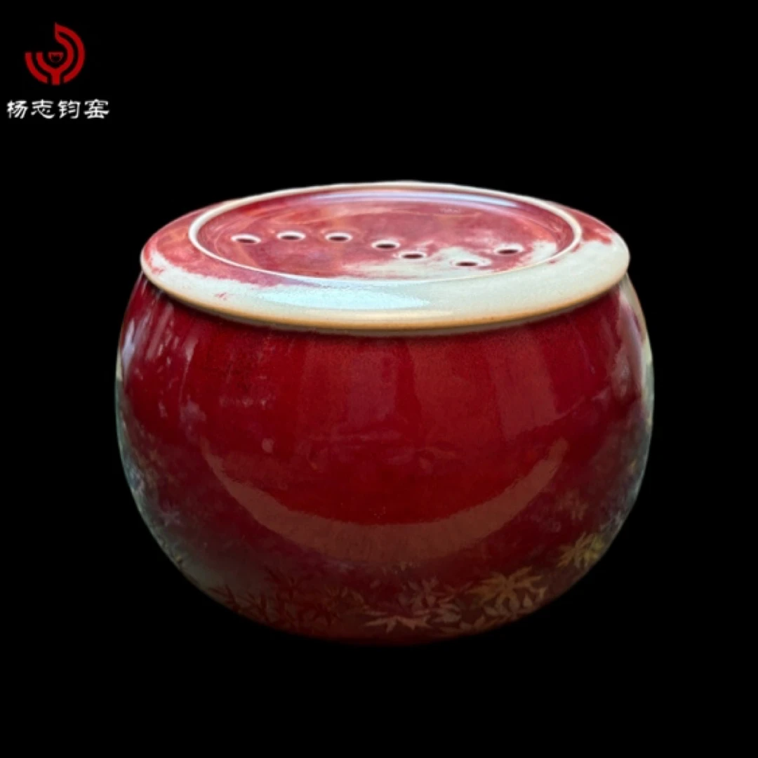 【七星水洗】杨晓峰大师亲签款钧瓷水洗钧瓷摆件