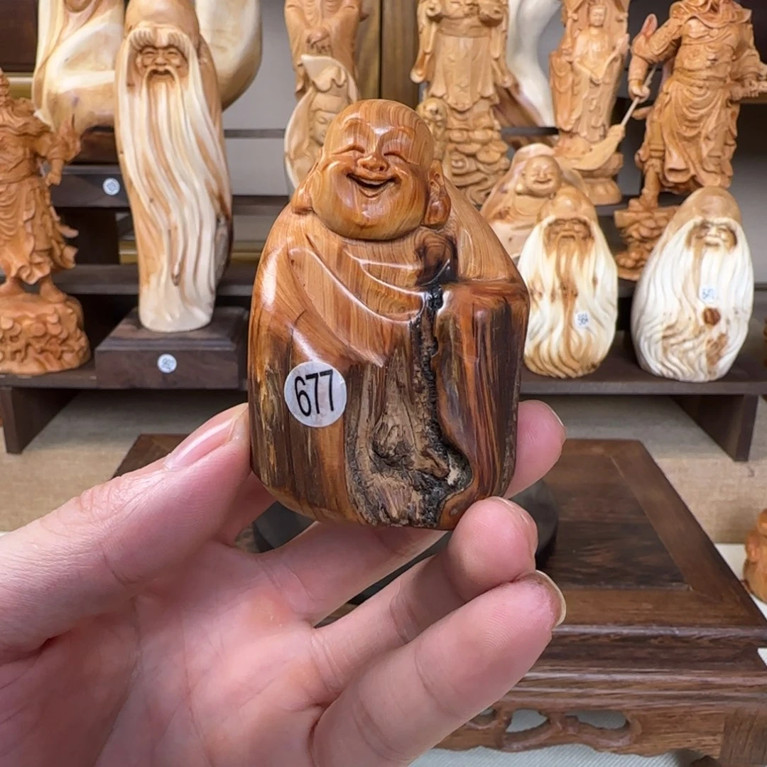 崖柏小木匠艺雕一物一拍