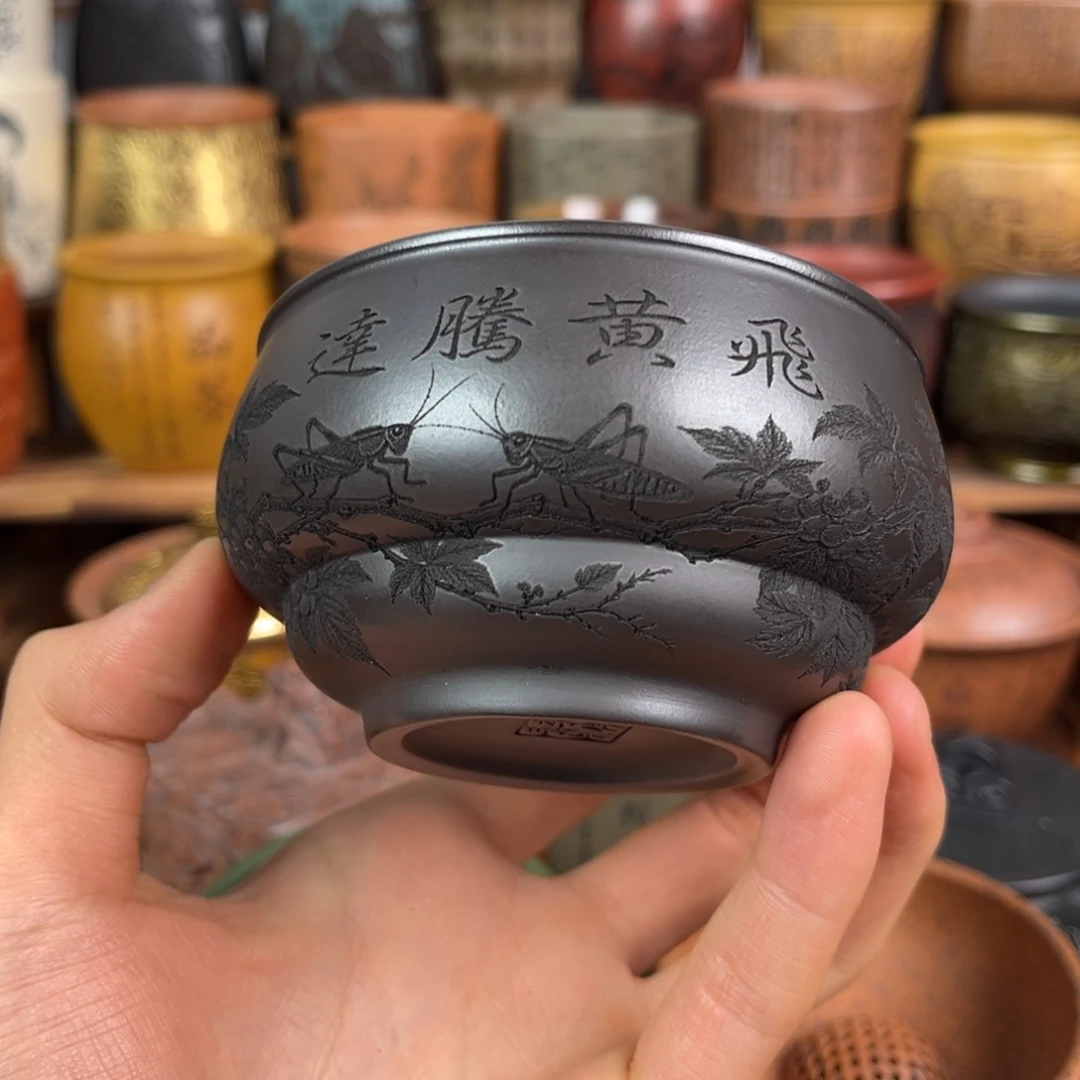 茶杯紫砂宜兴原矿紫砂杯茶具