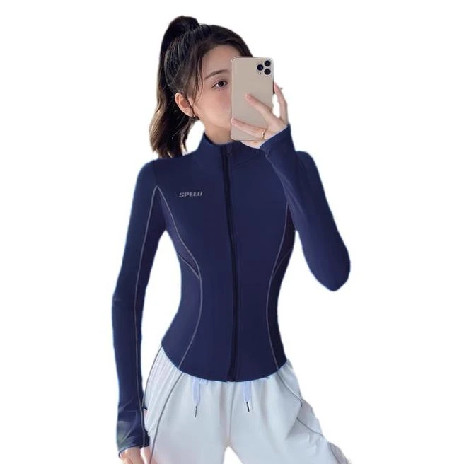 【64号】C32510W瑜伽服女紧身显瘦运动长袖上衣跑步外套LJ