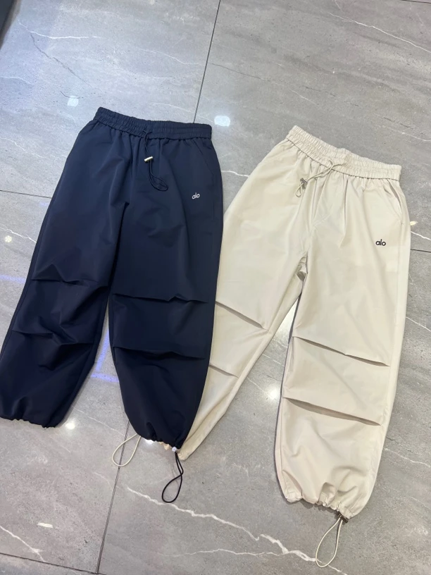 萍萍➕夏季新品高腰薄款透气休闲工装分裤抽绳款