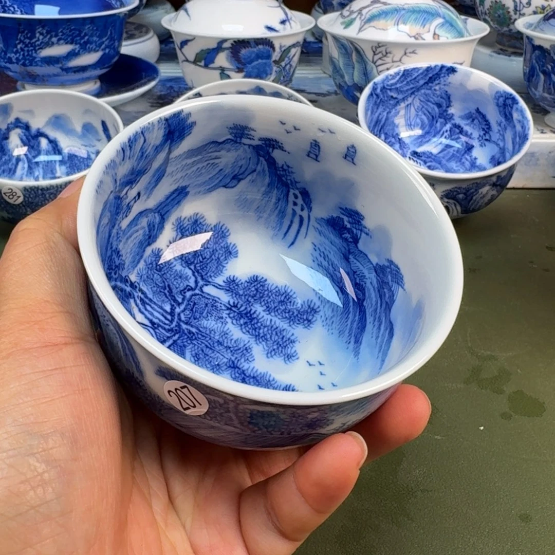 陶景德镇纯手绘茶具圆圆207