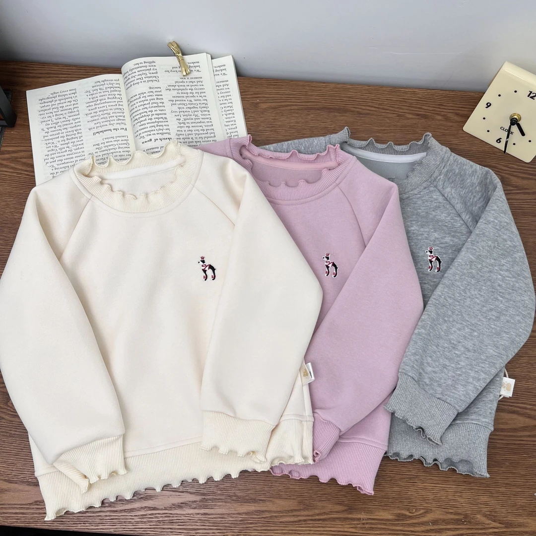 2【Golden cherry】儿童小狗h纯色卫衣QDD069