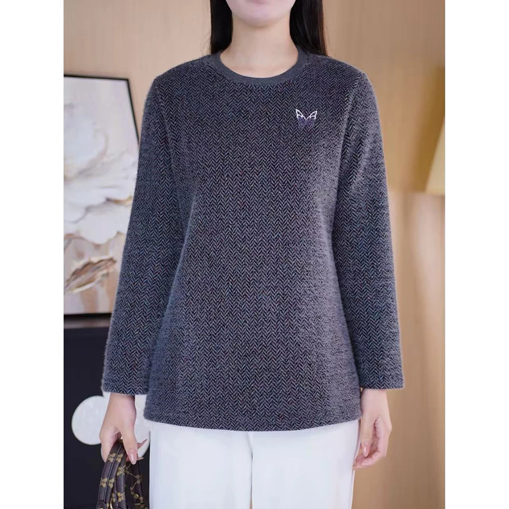 冬季高级感毛衣百搭针织衫微胖妹妹大码显瘦女装独特漂亮衣服衣服