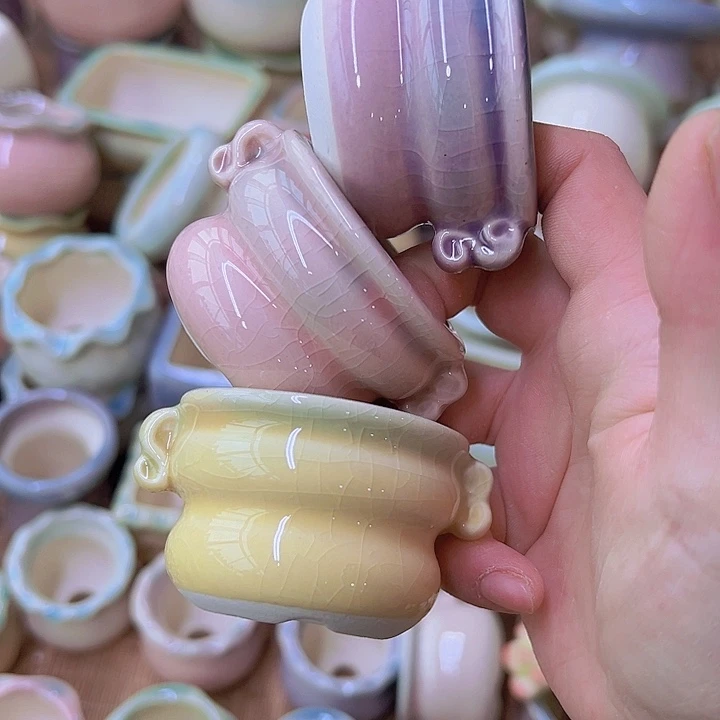 红陶陶瓷花盆当场满12包邮