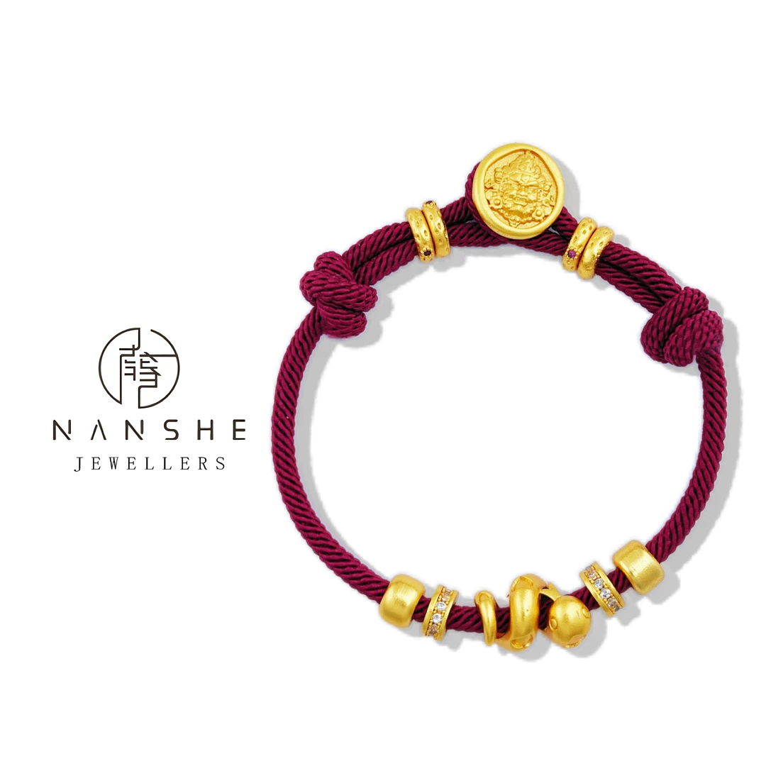 NANSHE/南奢 卷卷蛇编织手链复古轻奢 L891