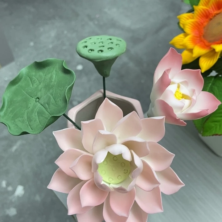 陶瓷手工制作陶瓷花