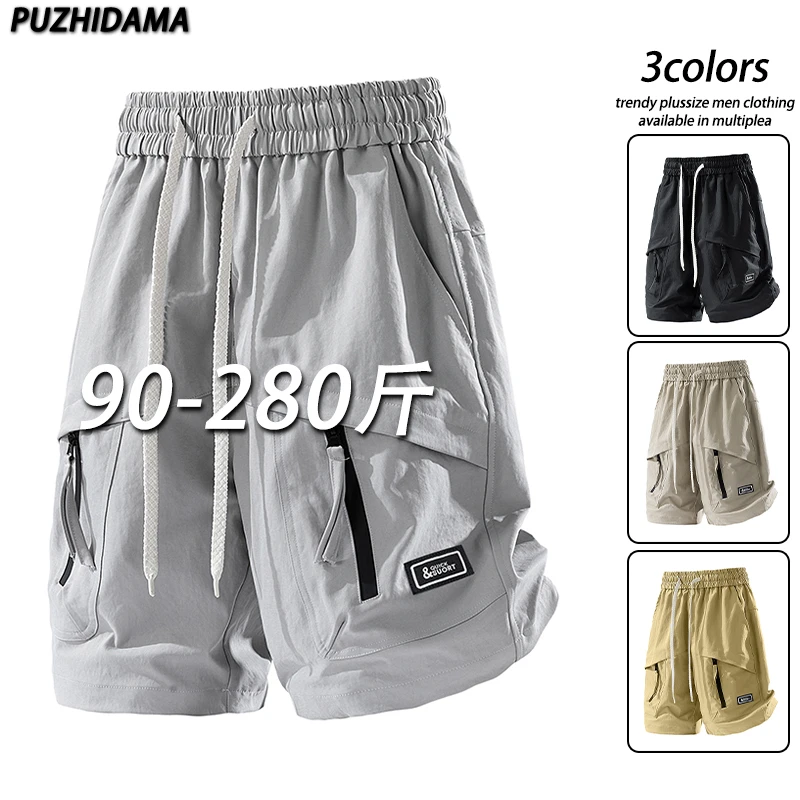 纯棉工装短裤男士夏季薄款宽松加肥加大码胖子外穿休闲运动五分裤