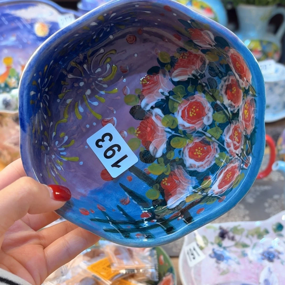 景德镇手绘高温釉下彩陶瓷茶具