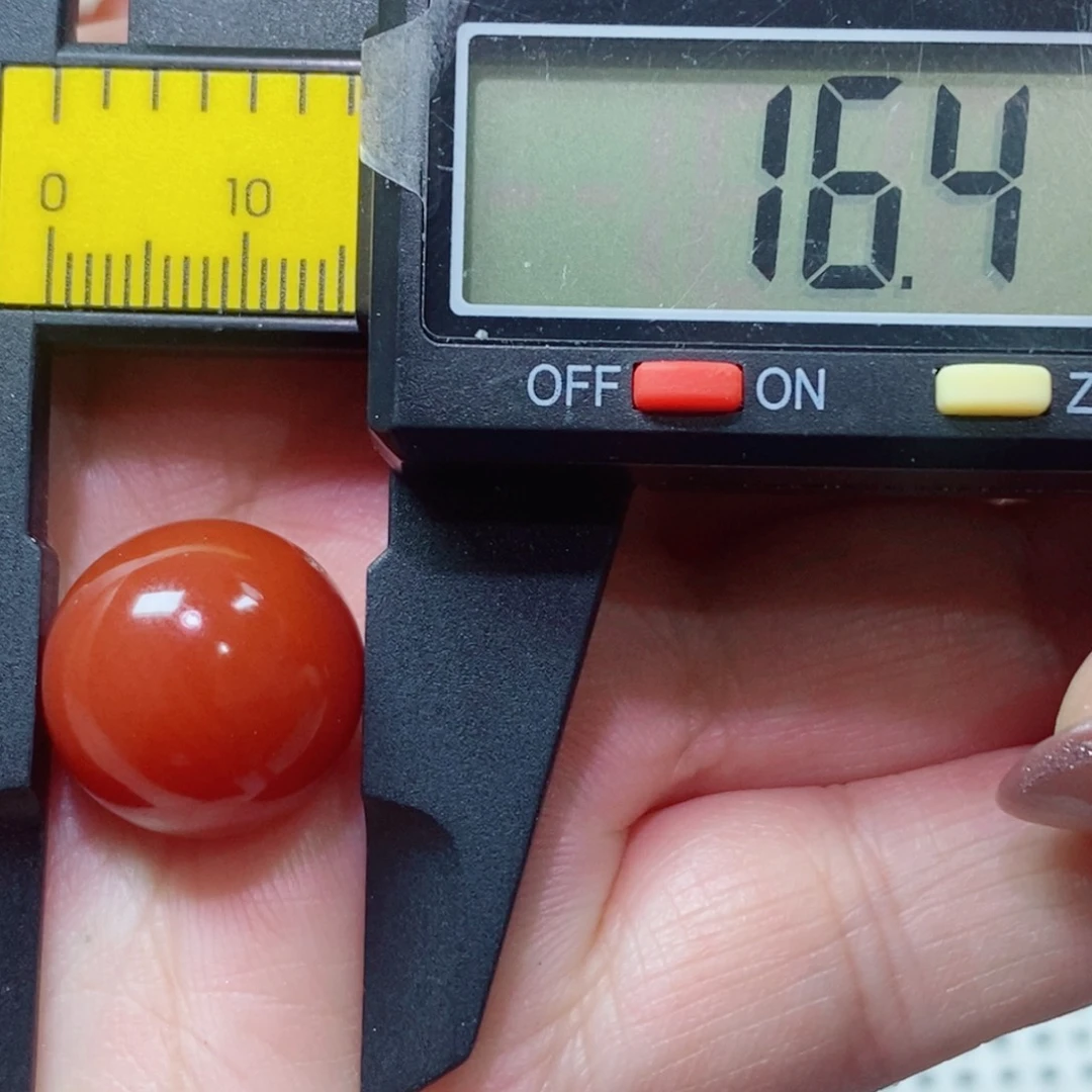 南红玛瑙单珠未镶嵌卡16➕锦红