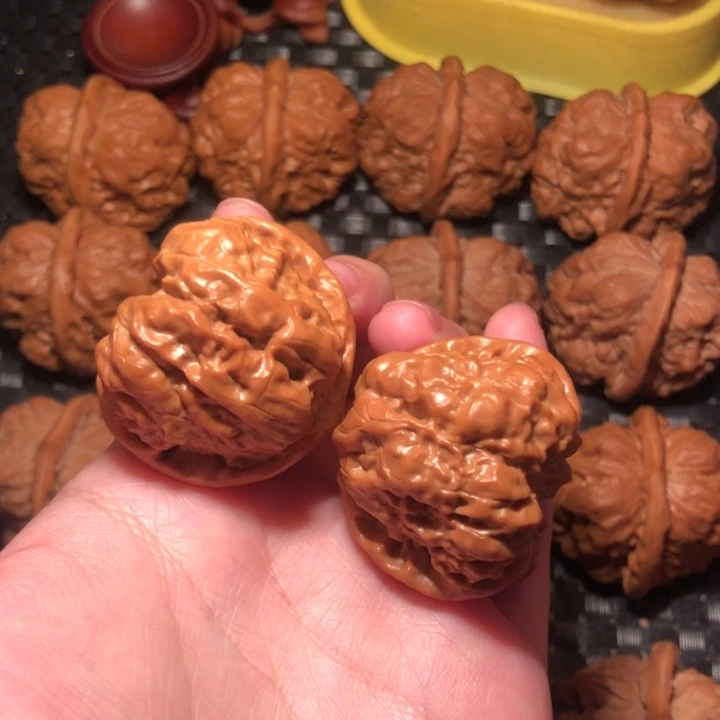 ❀***ヽ文玩核桃把件桃心蛙