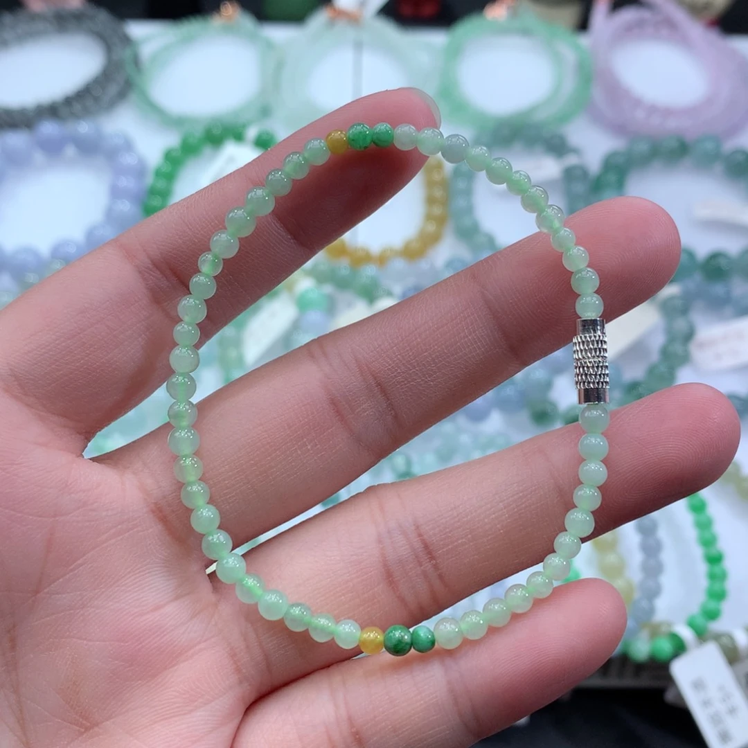 翡翠手链未镶嵌天然