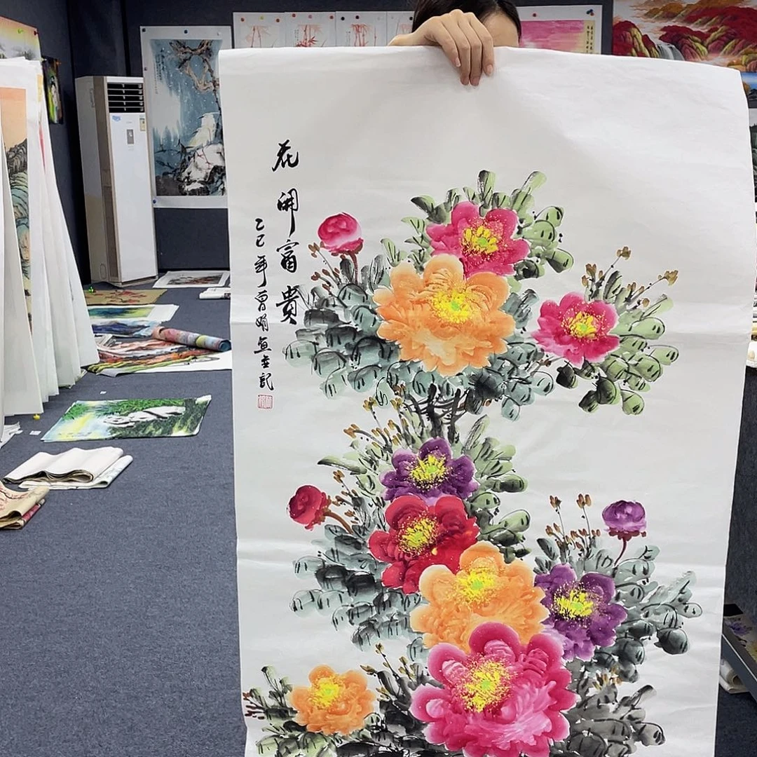 国画作品小姐姐放漏…