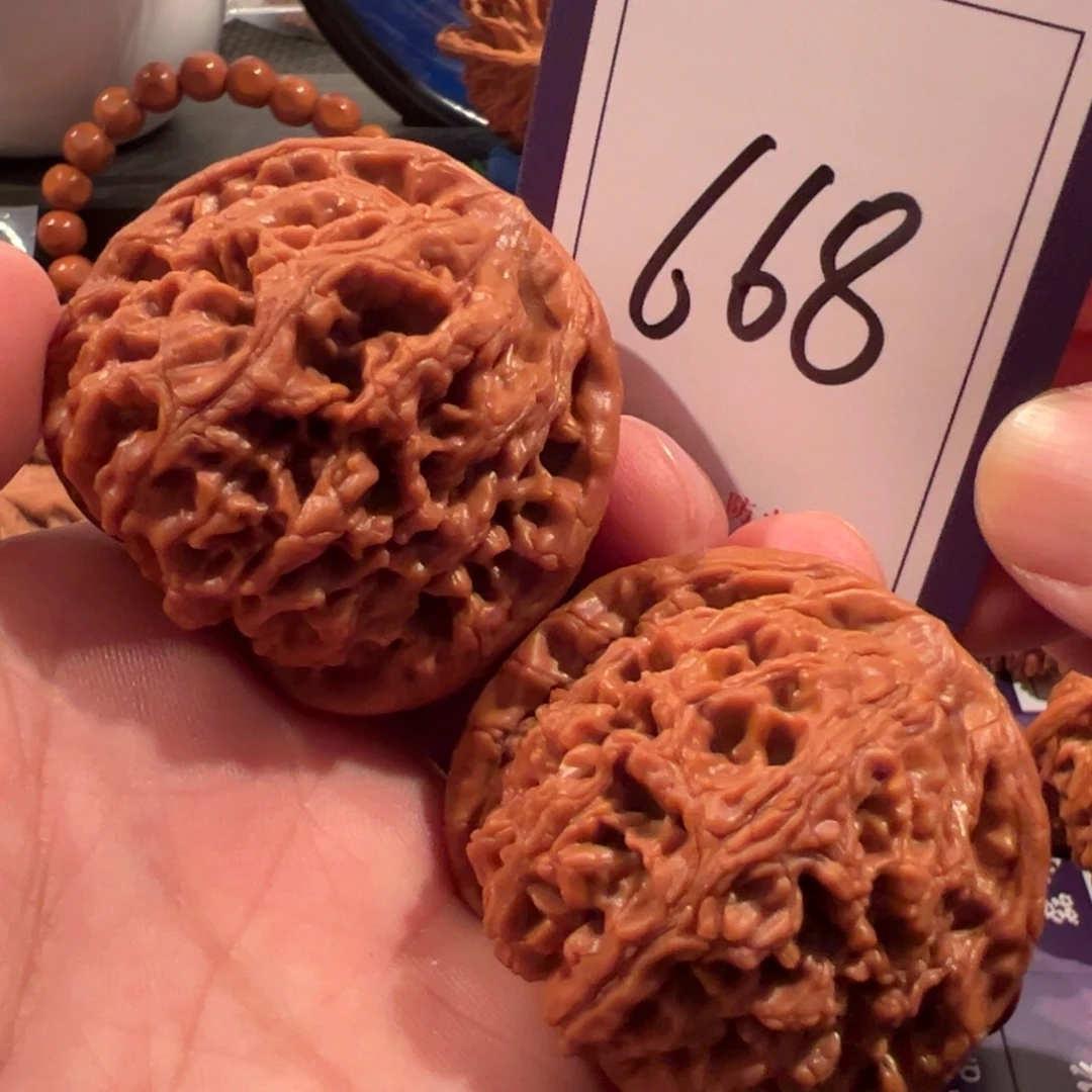 把件文玩核桃水龙纹47尺寸668号