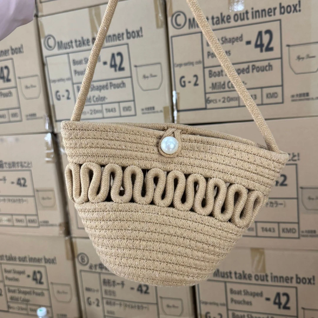 ins风百搭休闲编织水桶小包（2）