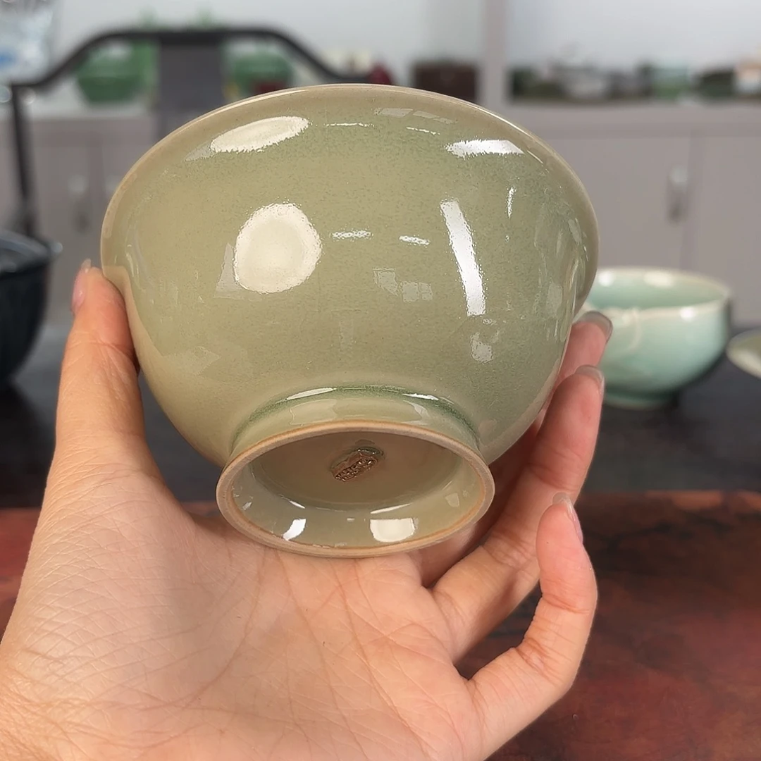 龙泉云间青瓷小米茶器