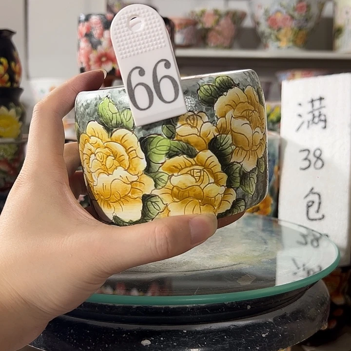 景德镇手绘花盆幸运花盆