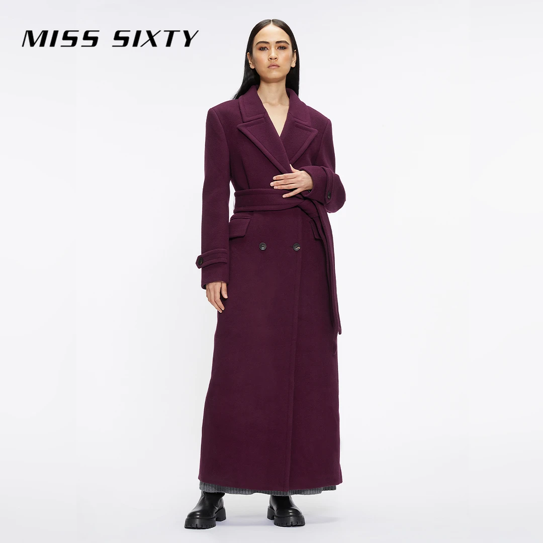 【达人专属】【超模同款】Miss Sixty2024冬季新款呢大衣女西装毛呢