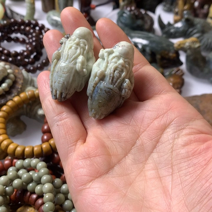 岫岩河磨玉(透闪石质玉)未镶嵌笔搁